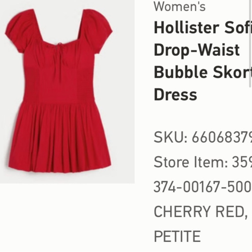 Hollister Red Women's Romper